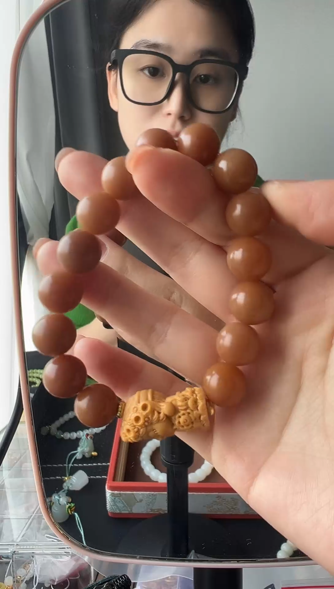 【闪购商品】琥珀手链未镶嵌菩提根手串