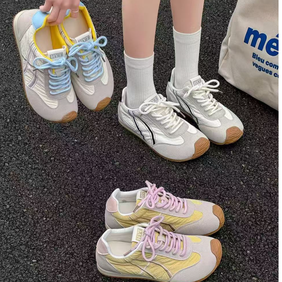 806女鞋德训鞋2025夏季新款复古时尚百搭休闲运动圆头阿甘鞋休闲