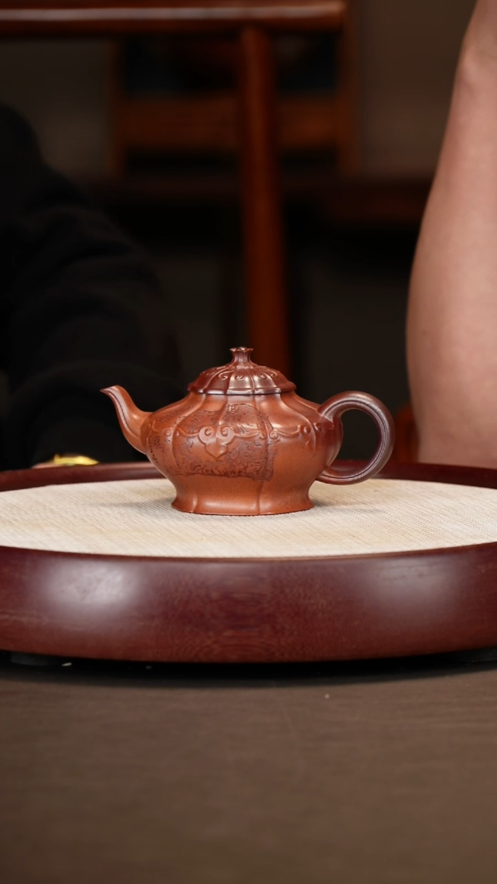 【闪购商品】紫砂茶壶金石花开+墨宝