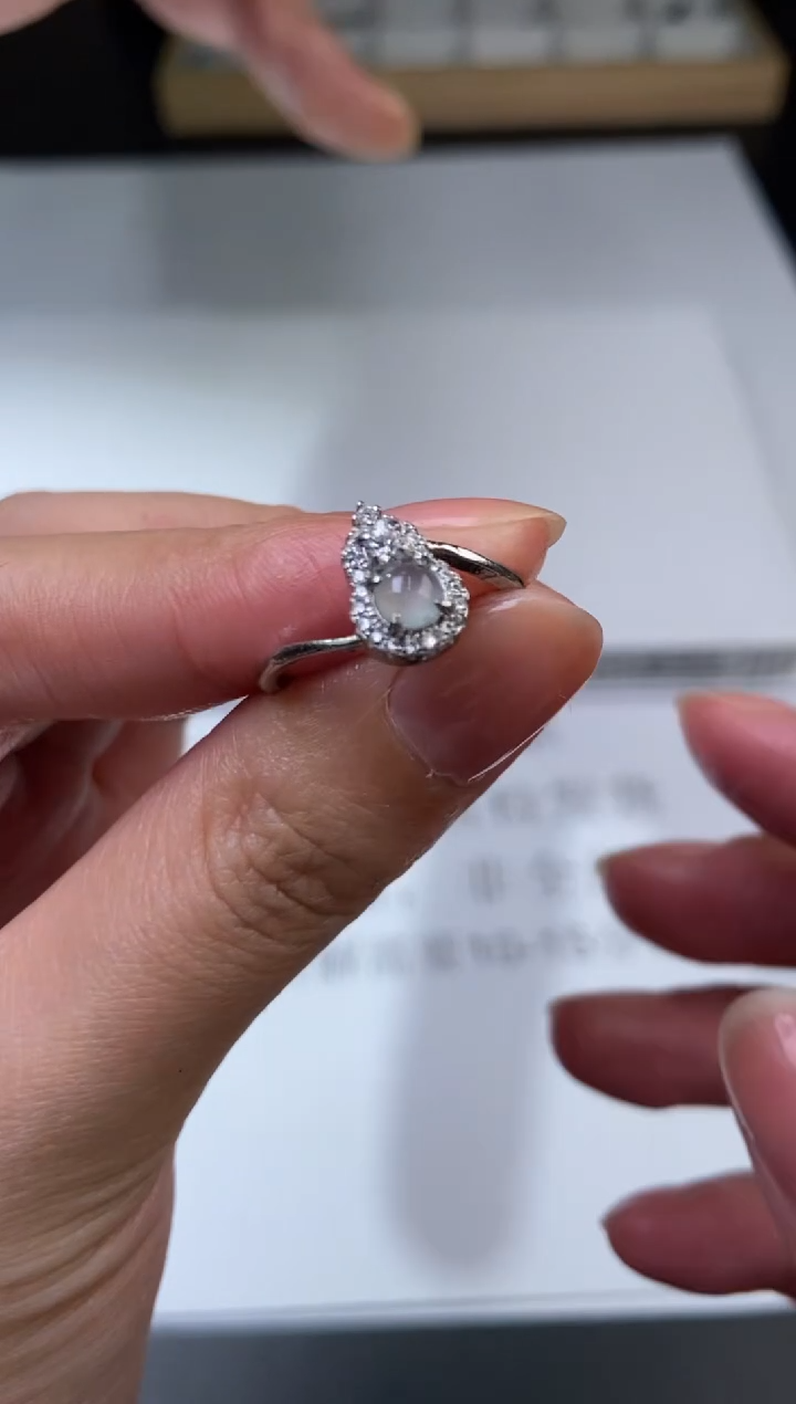 银S925镶嵌挂件翡翠374807   多人