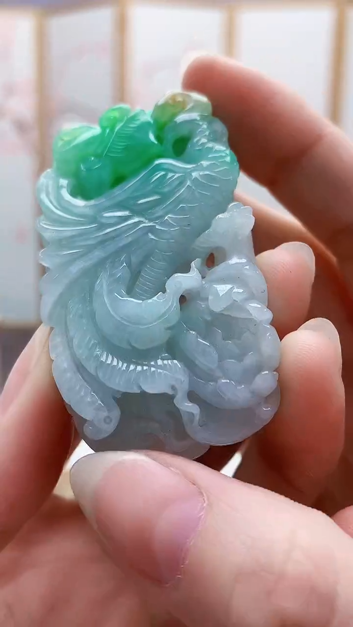 未镶嵌定制翡翠5160ry-毛货挂件54