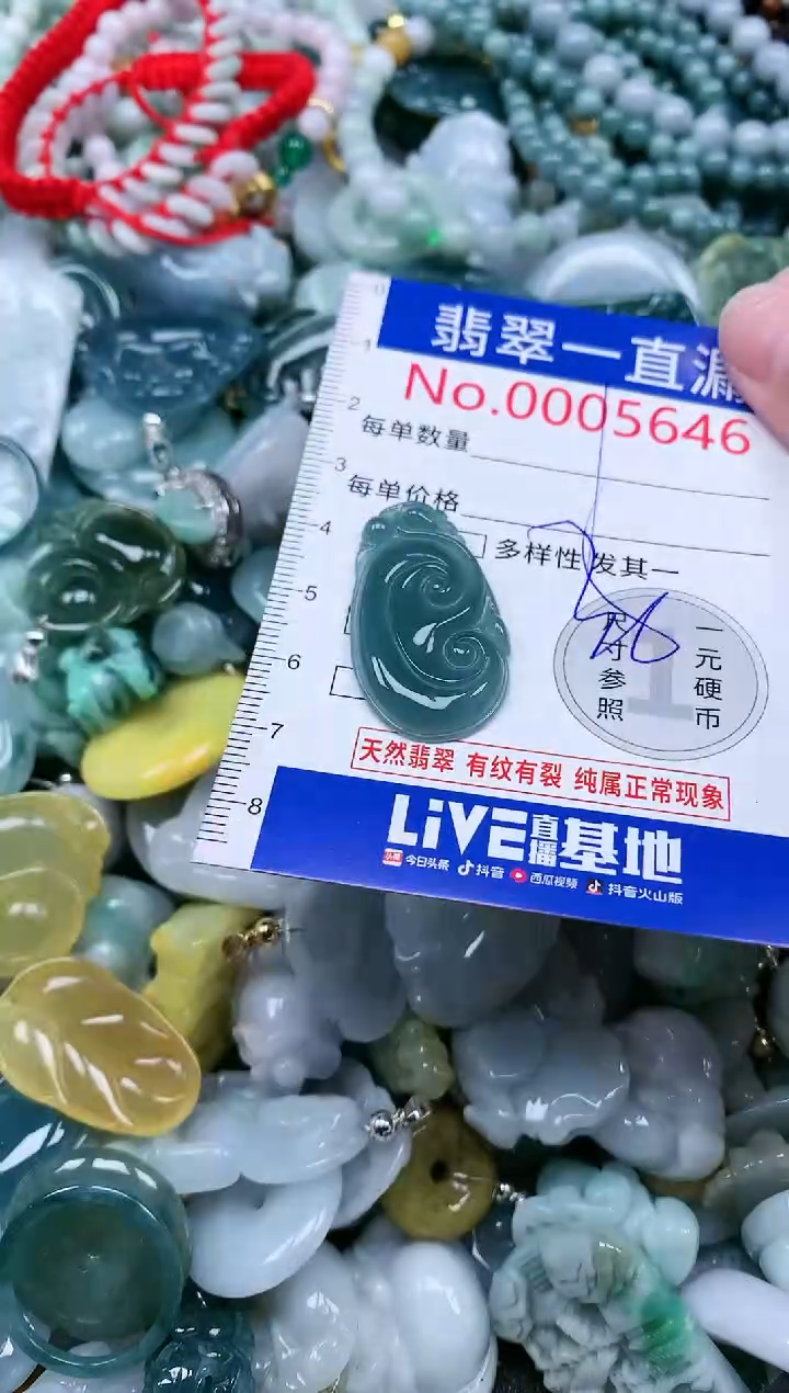 【闪购商品】翡翠吊坠(不含链)未镶嵌5646