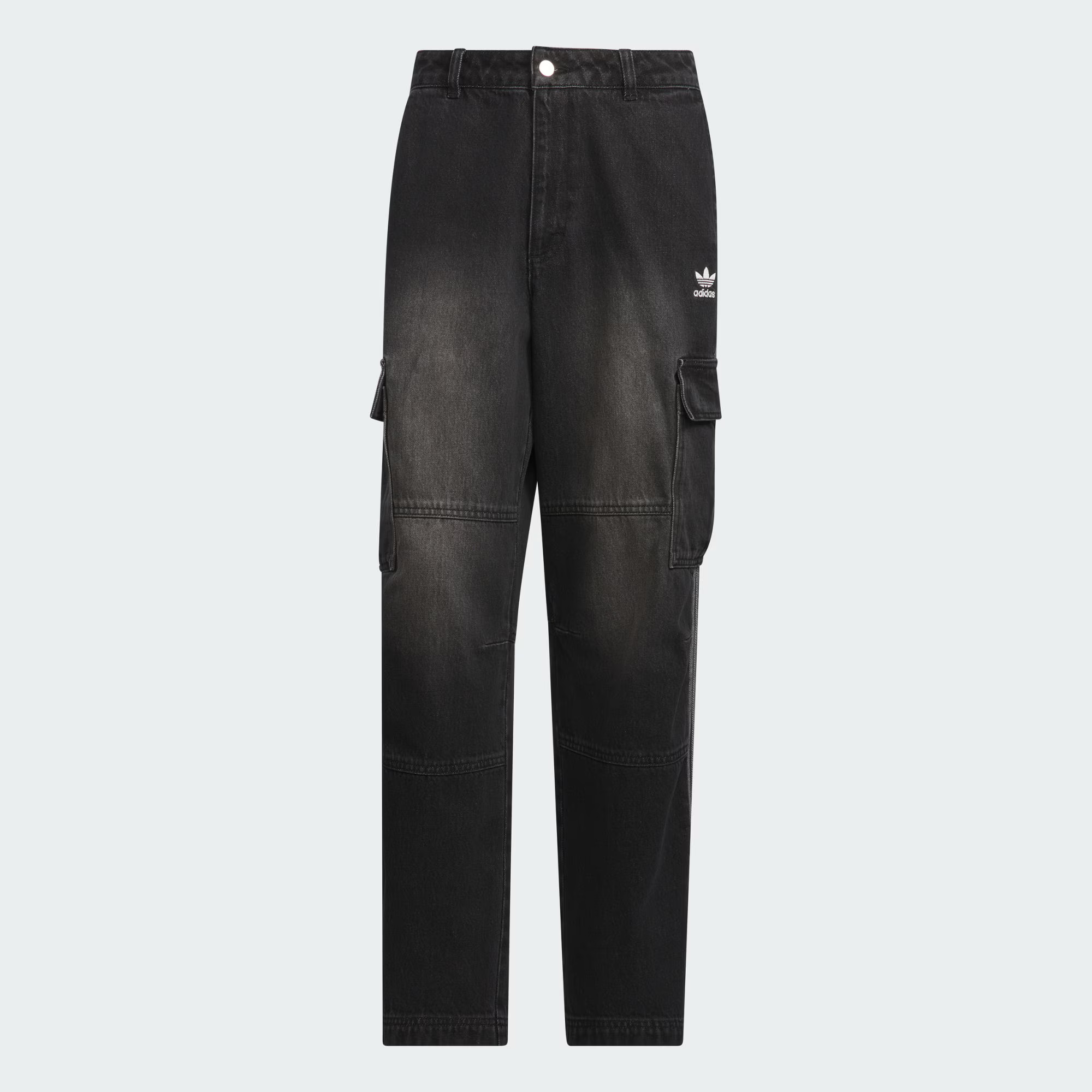 adidas/三叶草 BLACK DENIM P 牛仔运动裤KS5978