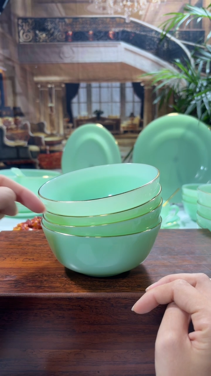 【闪购商品】...5.5英寸玉瓷碗4个口径13.8厘米