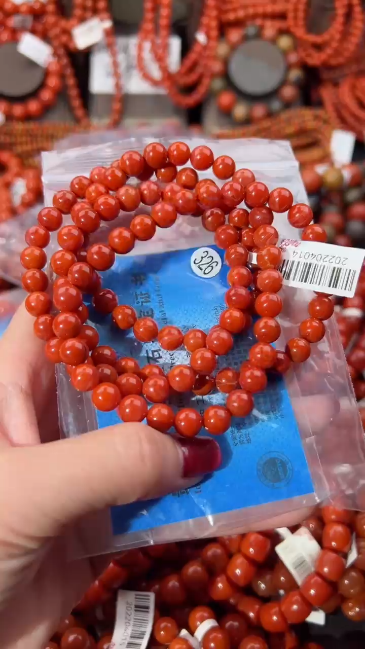 【闪购商品】南红玛瑙手串未镶嵌7+