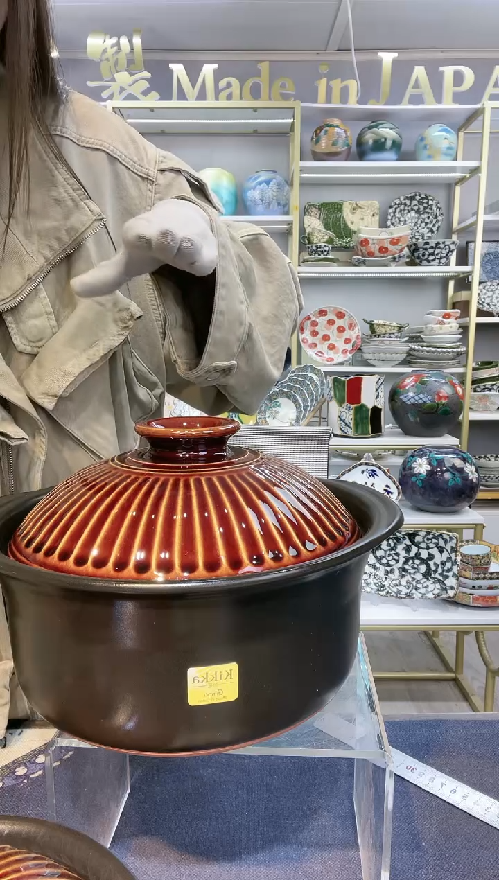 瓷万古烧菊花5合2.6L（3-5人用）