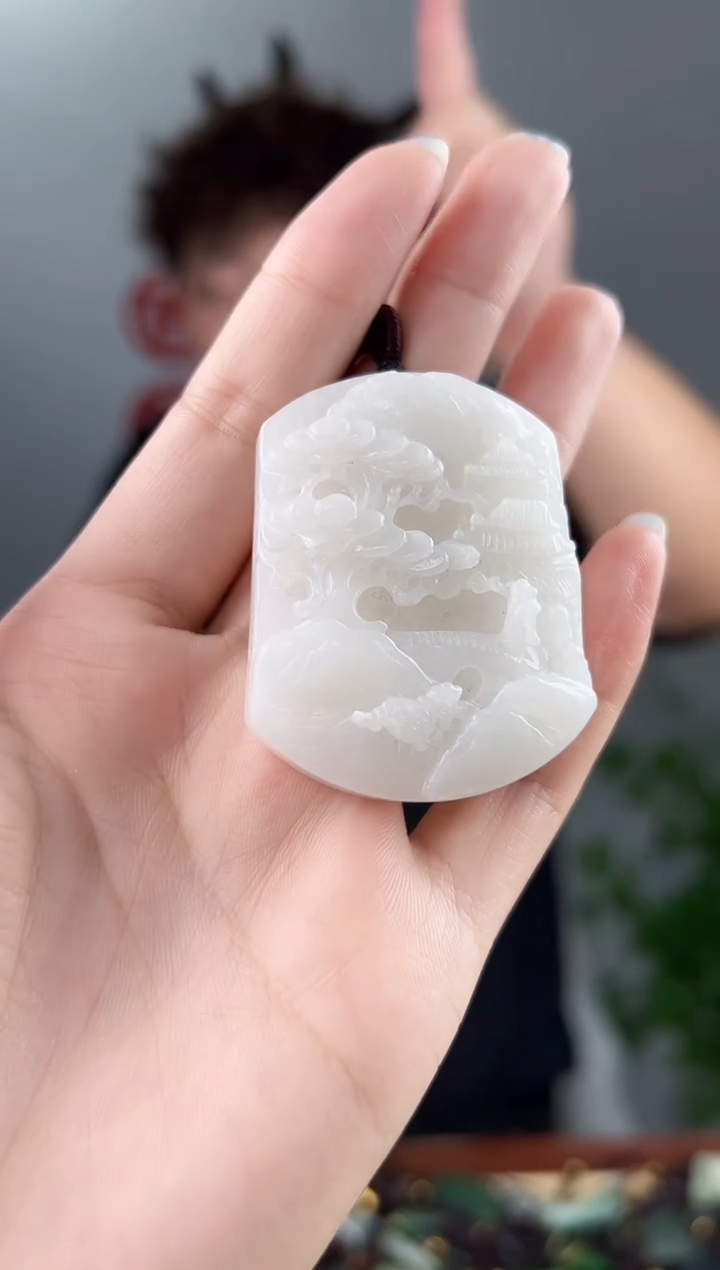 和田玉未镶嵌颈饰拍一发一，多样性发货