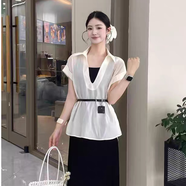 吉米赛欧【裕裕专属】  9T2526129 时尚气质连衣裙裤 两件套