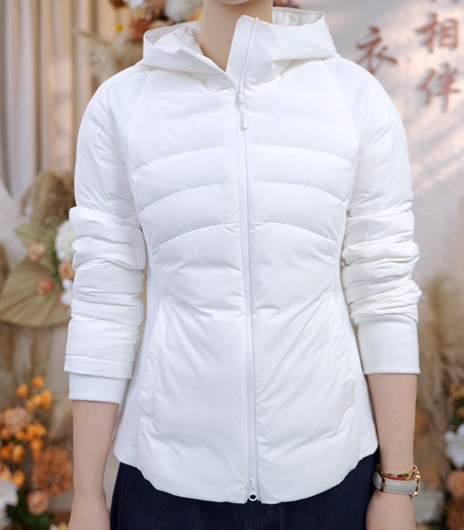 【橙蜜客】鹅绒内胆通勤户外收腰显瘦轻便鹅绒羽绒服2554Y000733