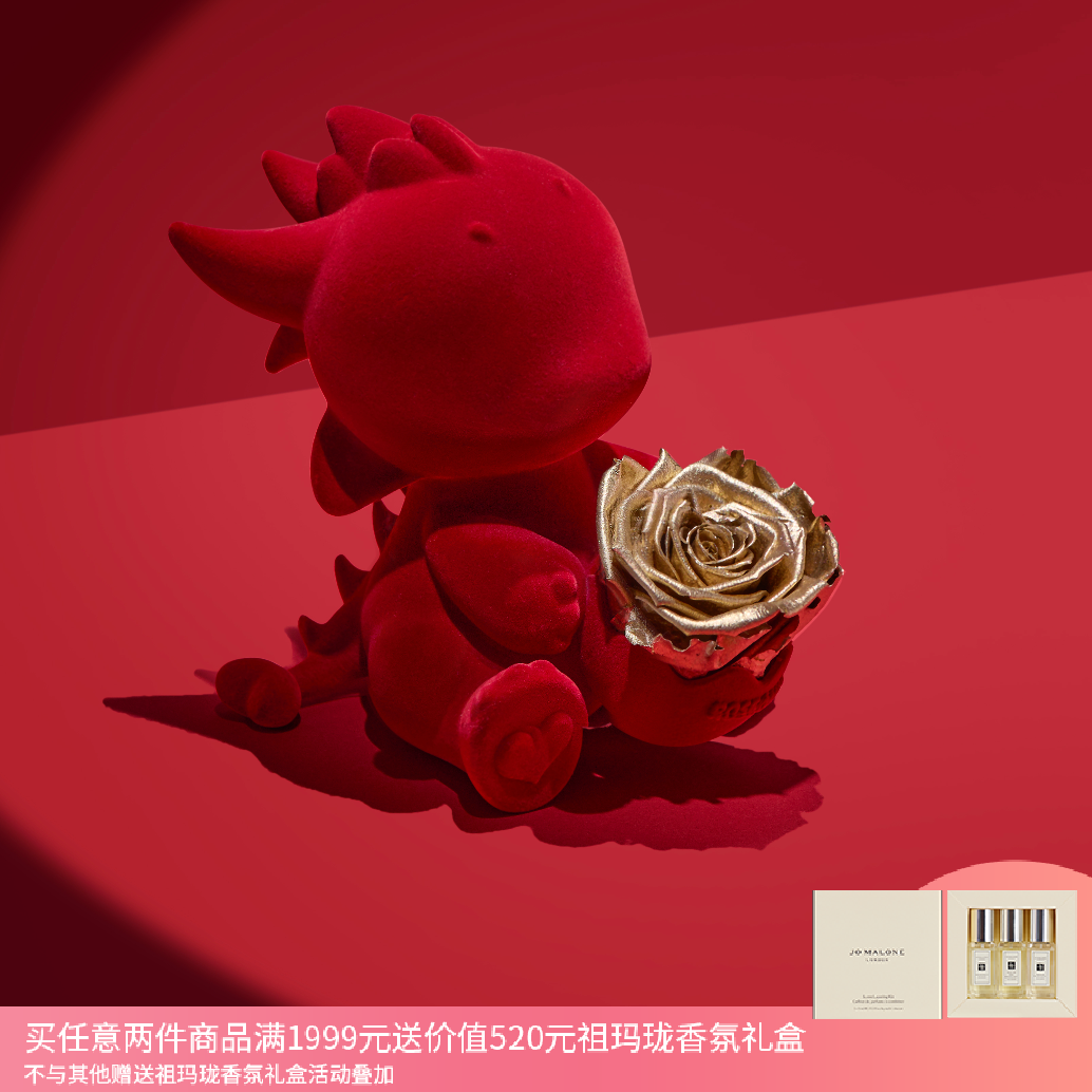 ROSEONLY诺誓抱抱龙永生花玫瑰花情人节礼物送女友生日