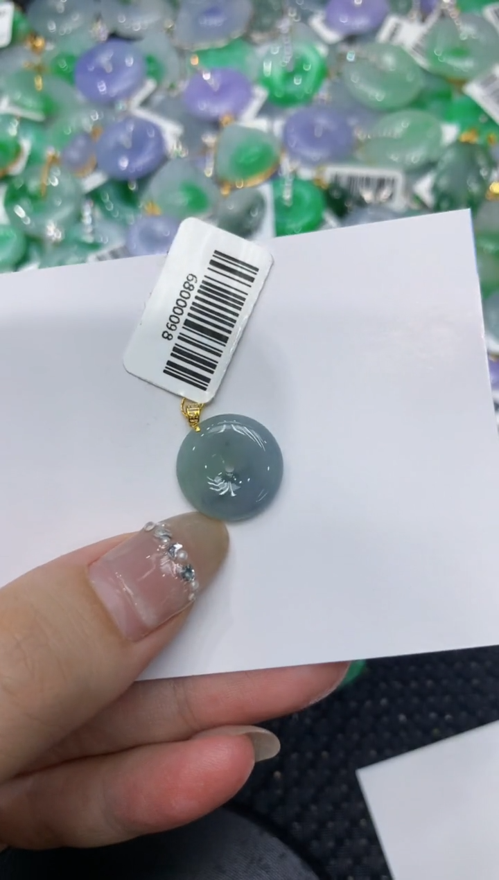 【闪购商品】翡翠颈饰18K金镶嵌222222222