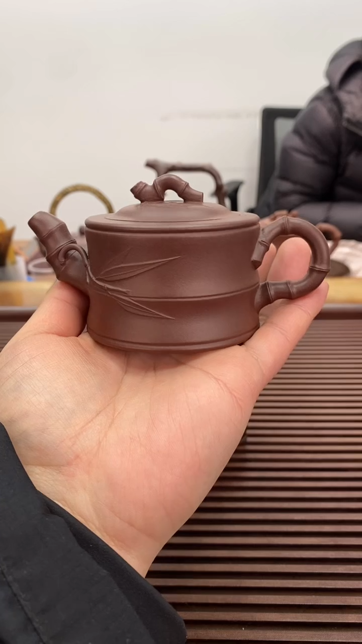茶壶紫砂福利120毫升竹段