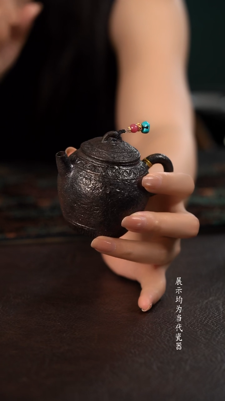 120c伟壶柴烧小泡壶 熏华