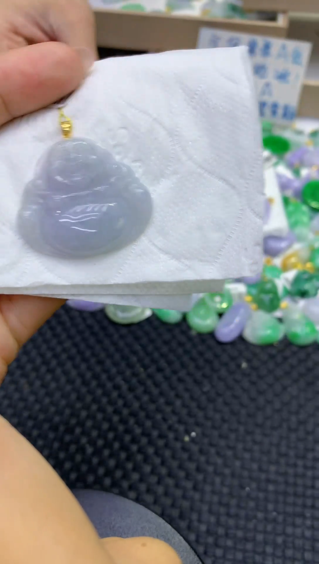 颈饰未镶嵌翡翠天然缅甸A货翡翠