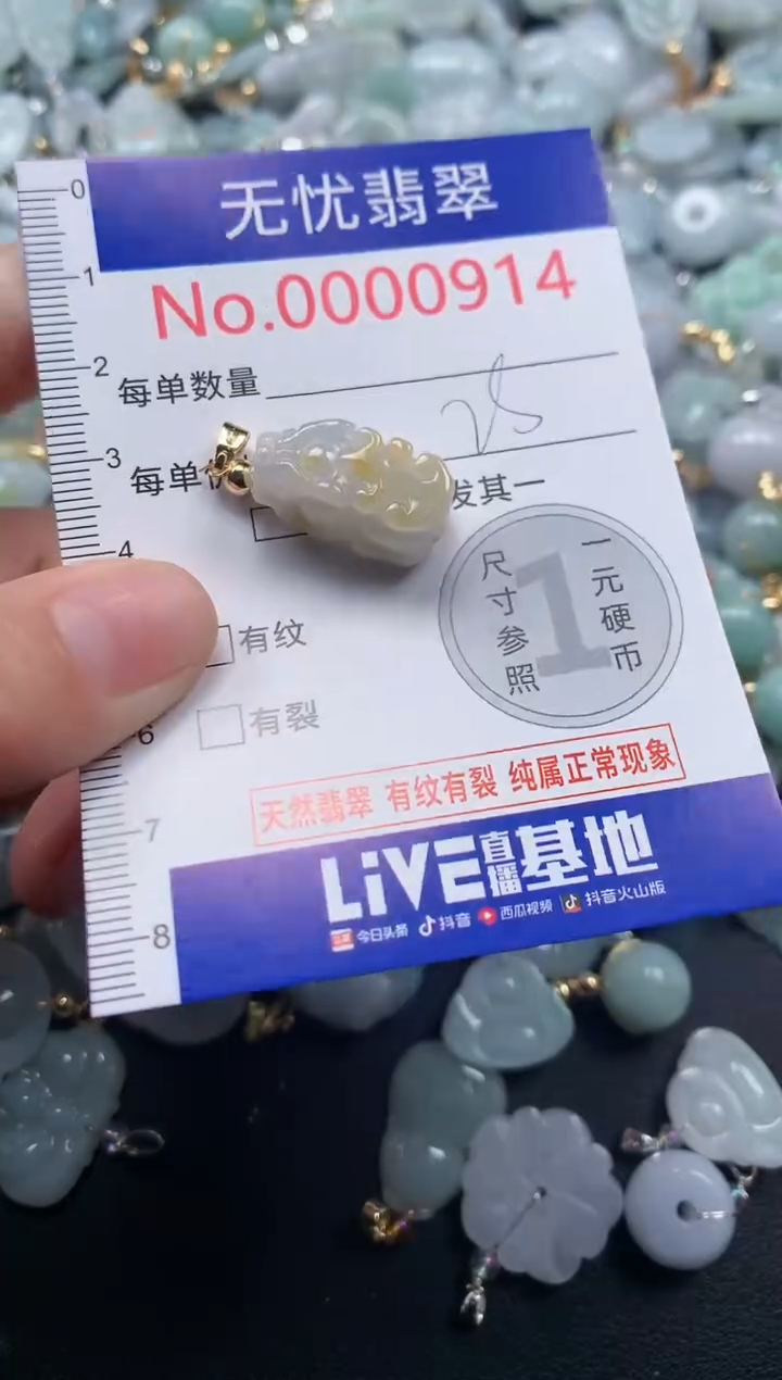 颈饰未镶嵌翡翠914