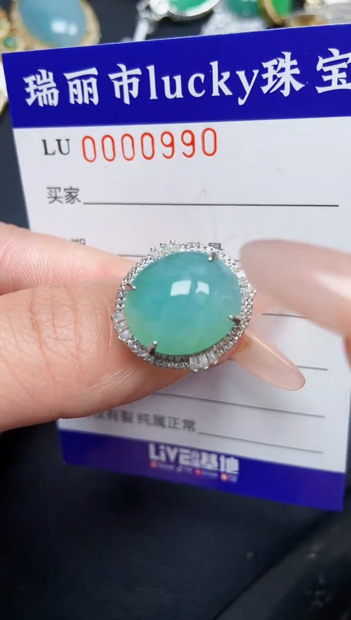 【闪购商品】翡翠颈饰银S925镶嵌0990