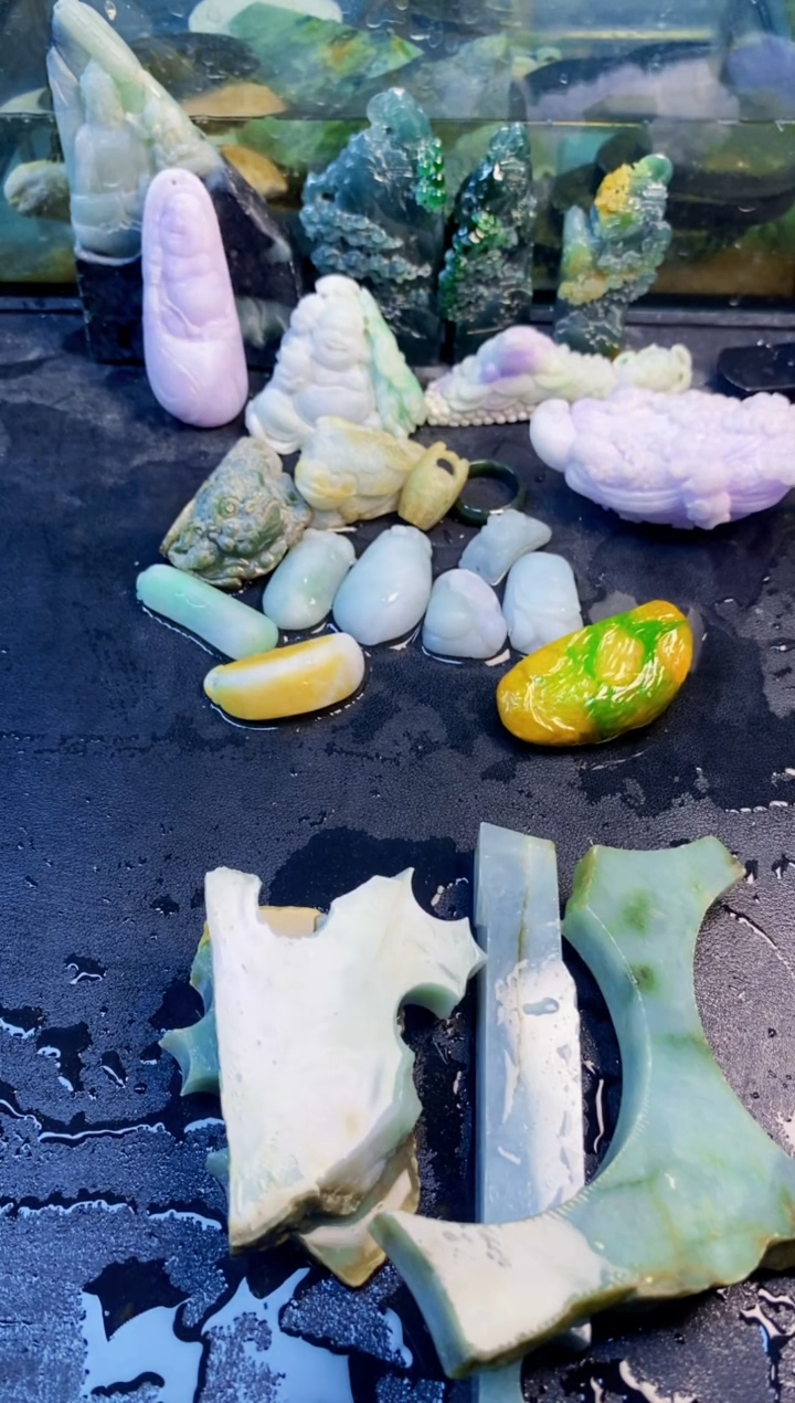 颈饰未镶嵌翡翠天然翡翠018