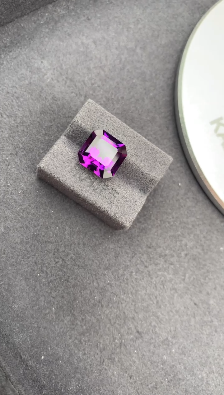 未镶嵌珠宝半成品紫晶5ct 紫水晶 定制 A