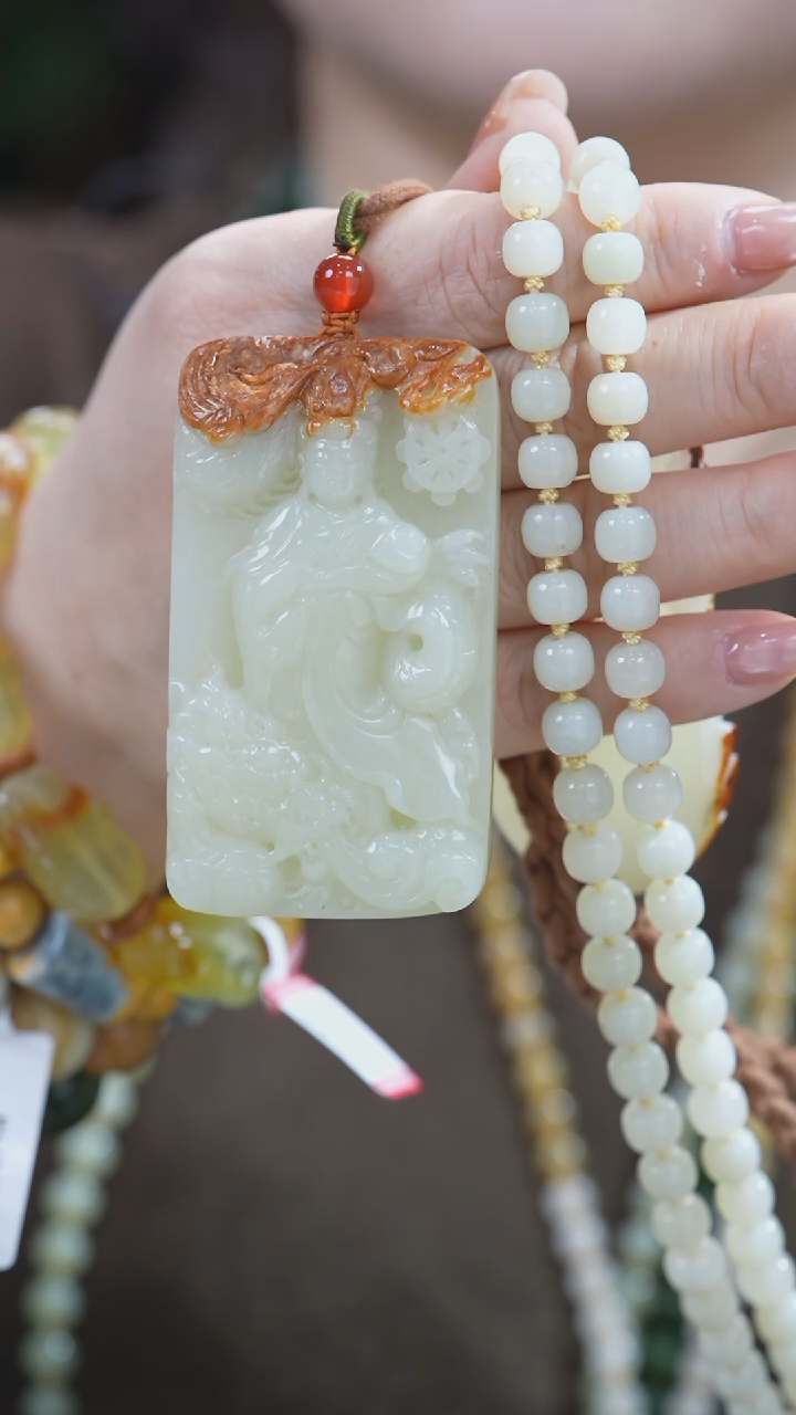 【闪购商品】和田玉吊坠未镶嵌观音