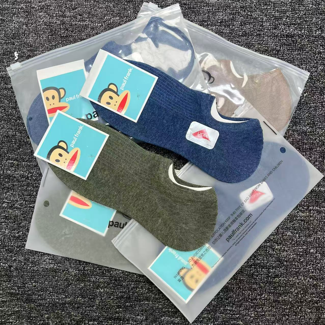 男女精品纯棉短袜