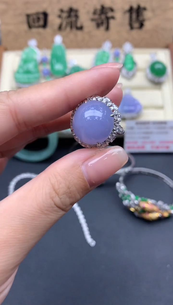 【闪购商品】翡翠戒指18K金镶嵌629-中国好珍宝