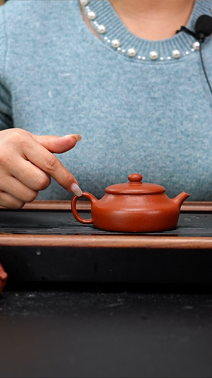 茶壶紫砂小煤窑朱泥平盖壶150