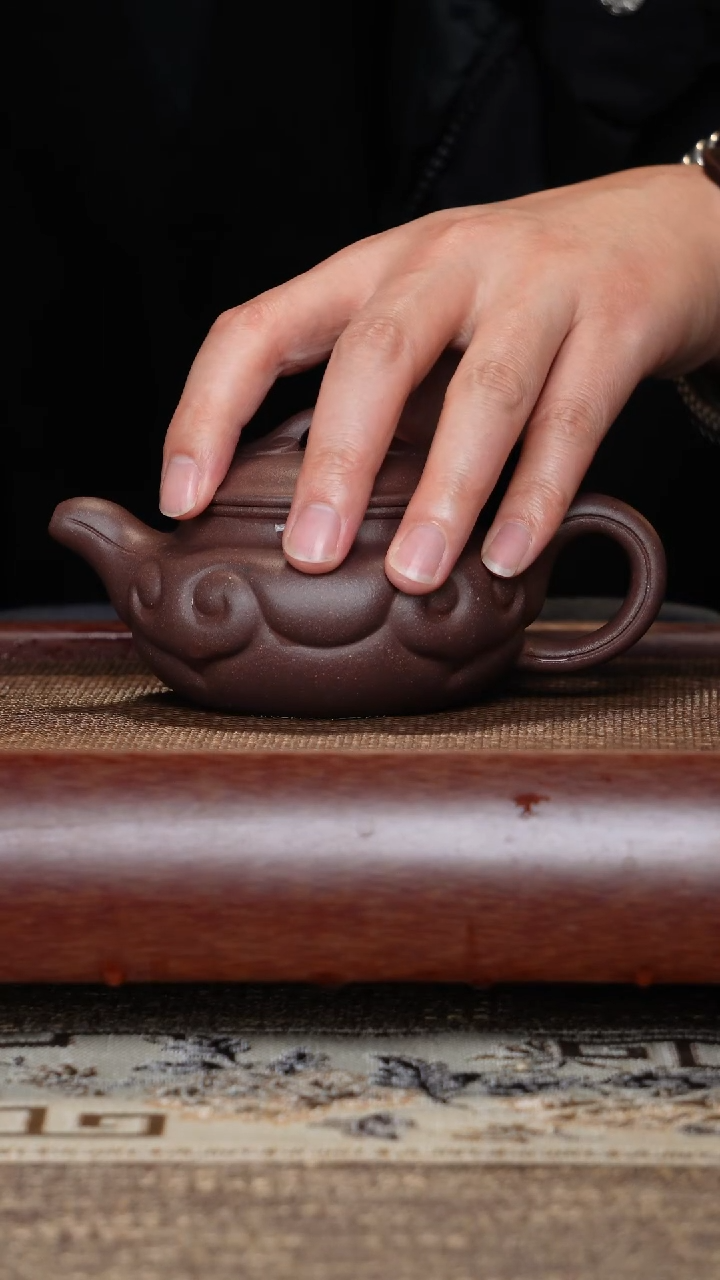 【闪购商品】紫砂茶壶微瑕仿古如意明清风格紫泥半手工