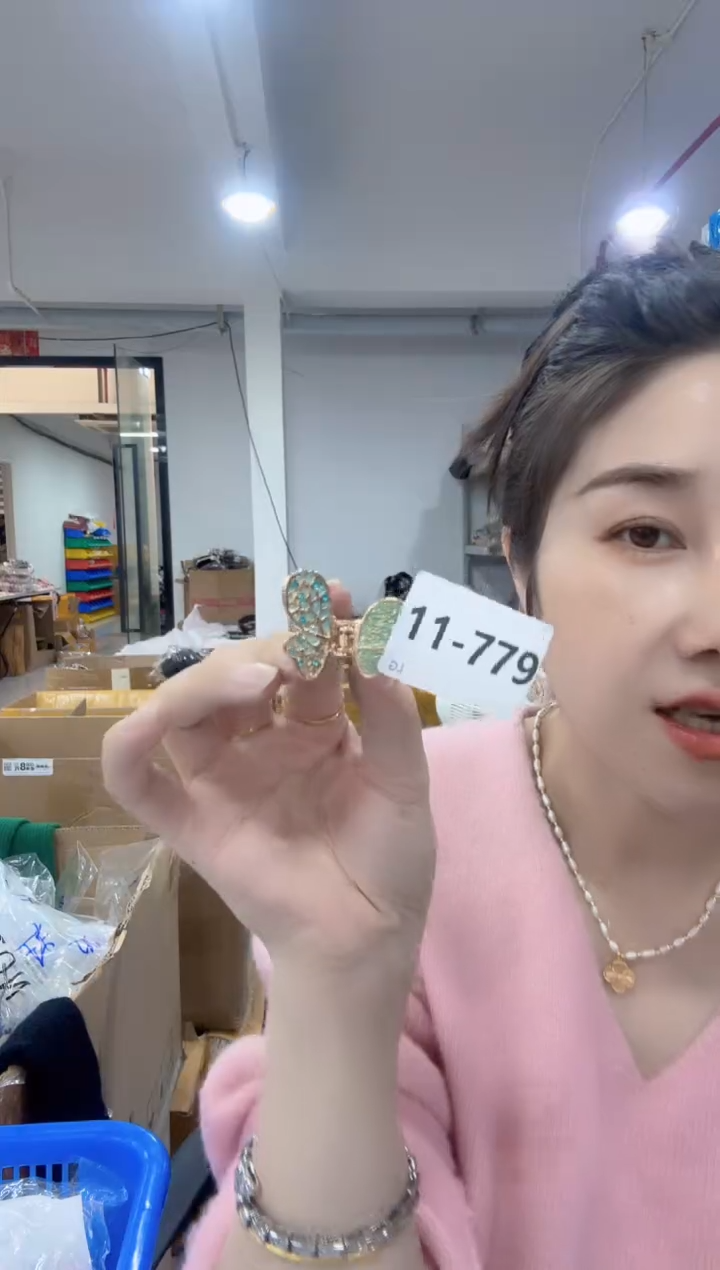 非金属布艺铜丝线边夹发箍集合 LG-779