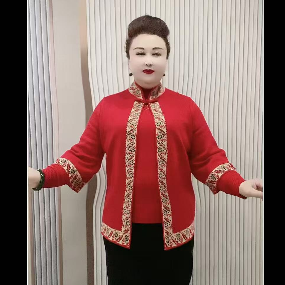 2888款时尚百搭针织衫+盘扣外搭