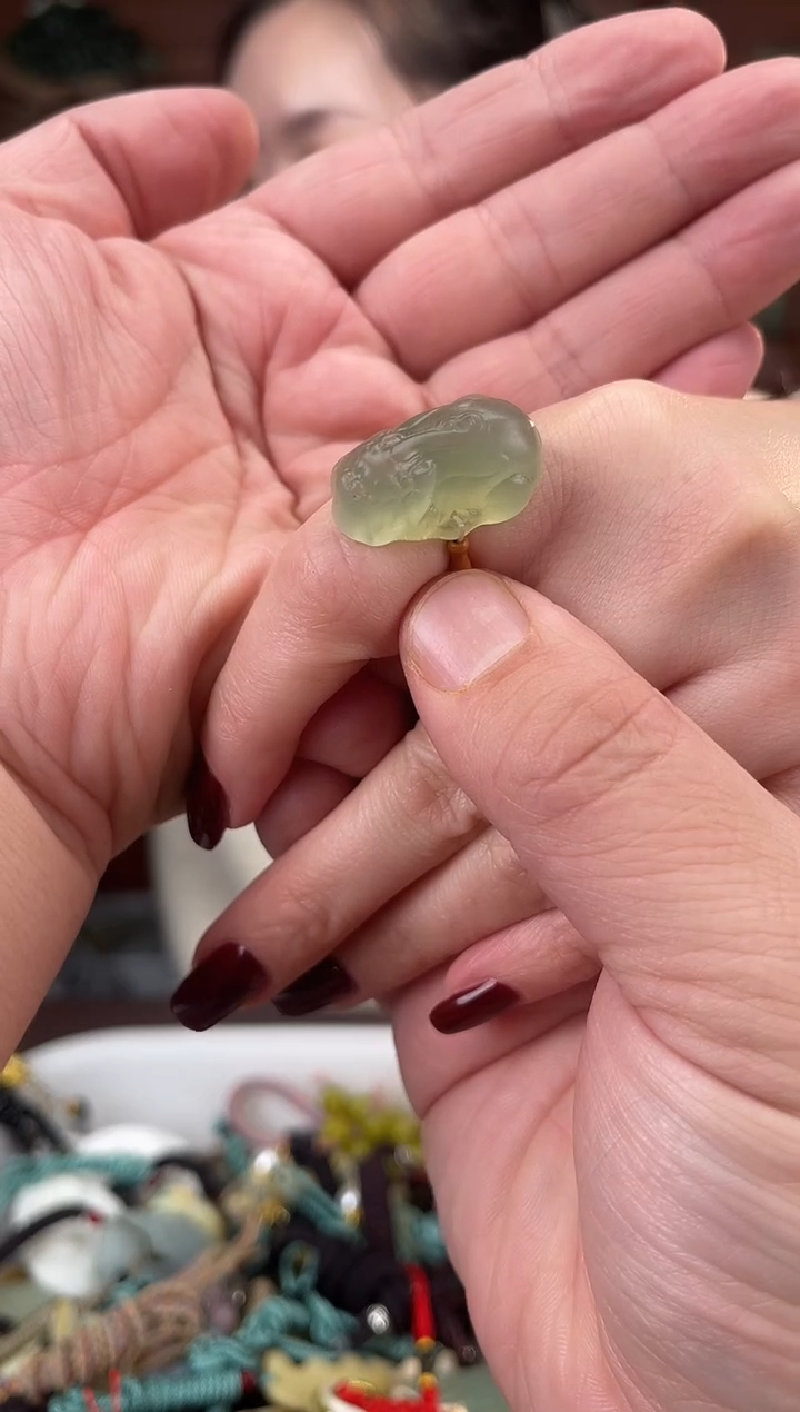 未镶嵌蛇纹石玉颈饰多样性发货拍一发一