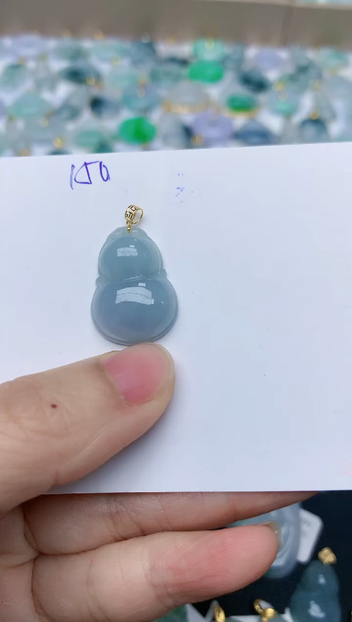 【闪购商品】翡翠颈饰18K金镶嵌天然翡翠A货    150