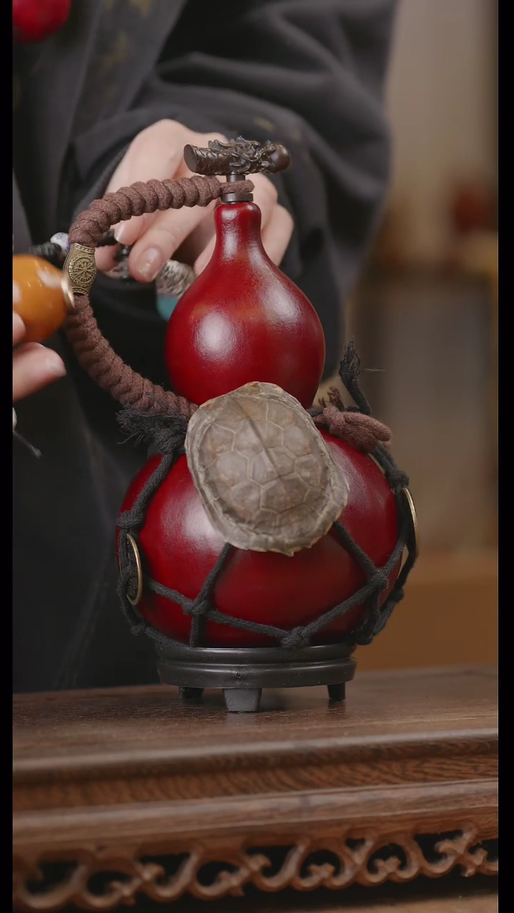 【闪购商品】193号精品天然大漆工艺防渗内胆酒葫芦~