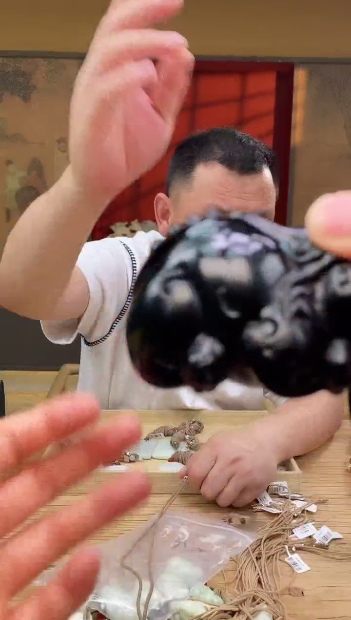 和田玉未镶嵌颈饰d149