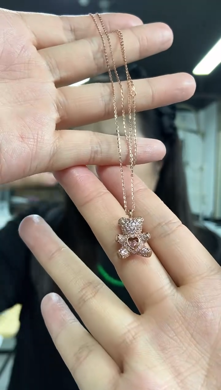 【闪购商品】锆石项链银S925镶嵌多样性发其一颜色微差