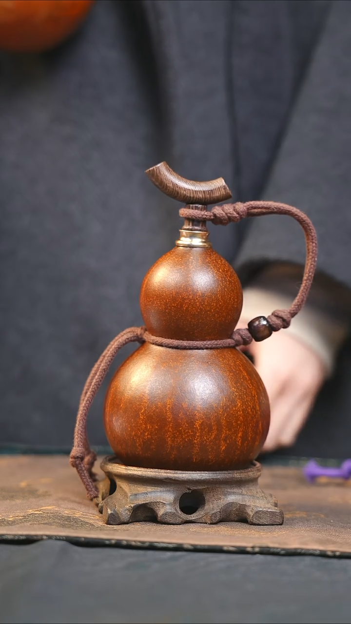 【闪购商品】XH225大漆酒葫芦不包手串及旋转底座