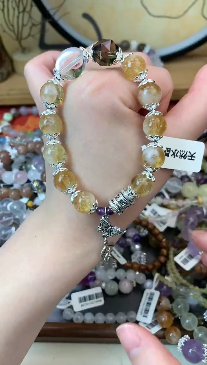 【闪购商品】黄晶手链未镶嵌151手串