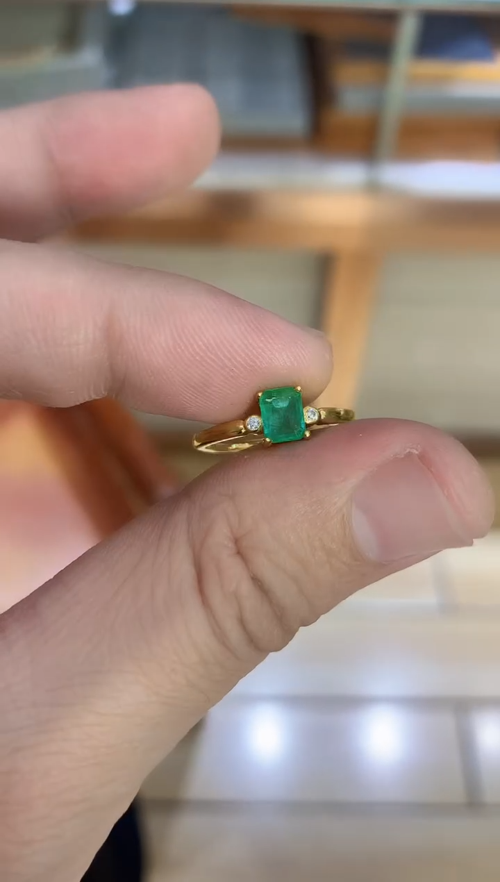 【闪购商品】祖母绿戒指银S925镶嵌........