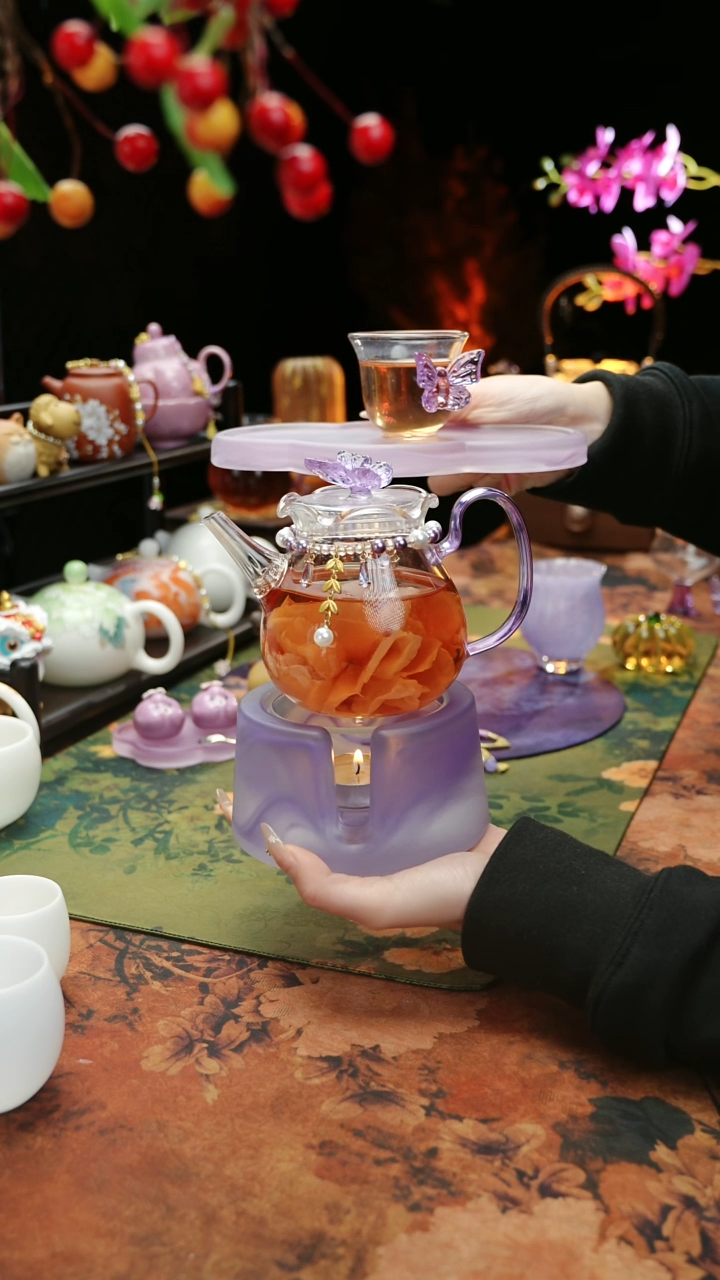 【闪购商品】壶承+温茶台+茶壶+链子+杯子