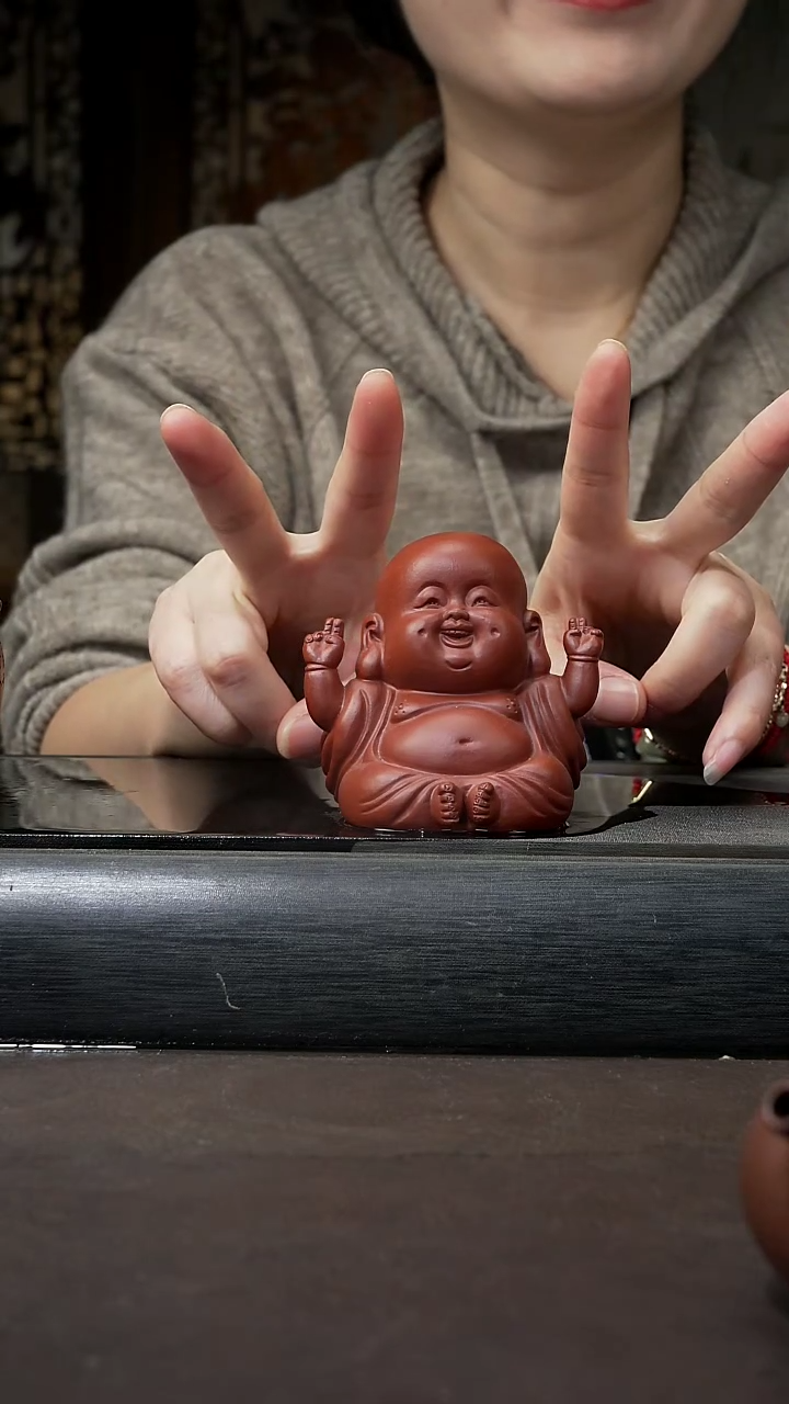 【闪购商品】紫砂茶壶茶宠 小佛祖 004