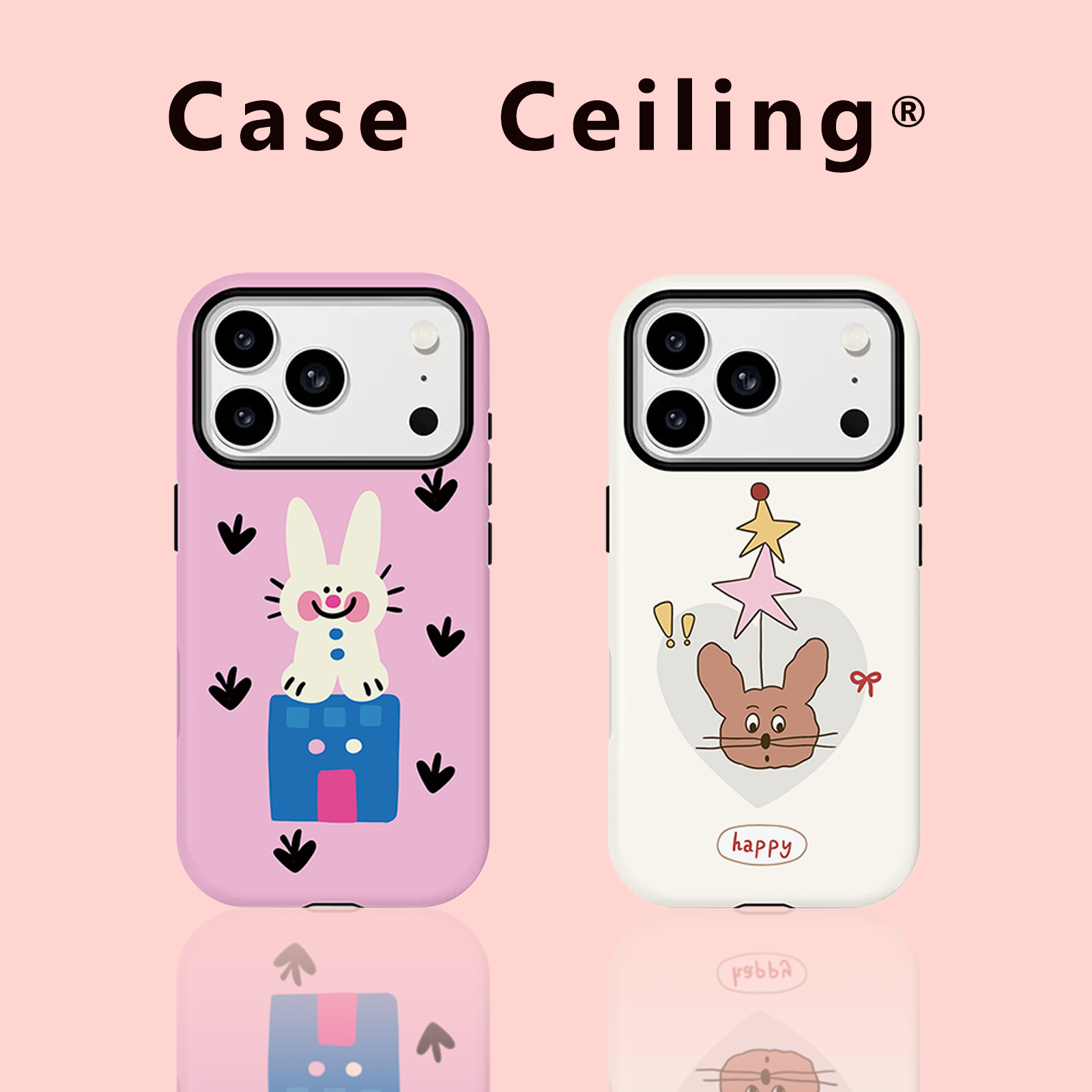 Caseceiling【动漫卡通】韩国进口菲林二合一适用苹果1716pro手机壳