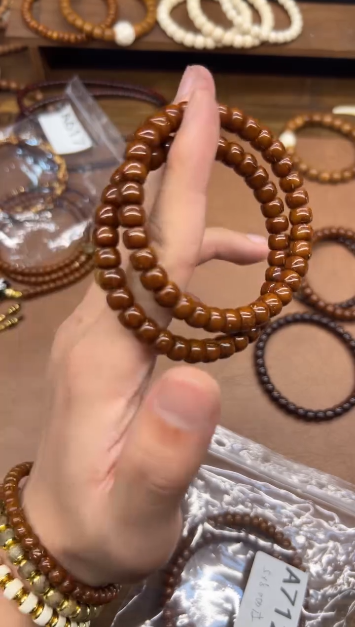 手串紫金鼠A820 6*8鼠尖纯肉咖皮