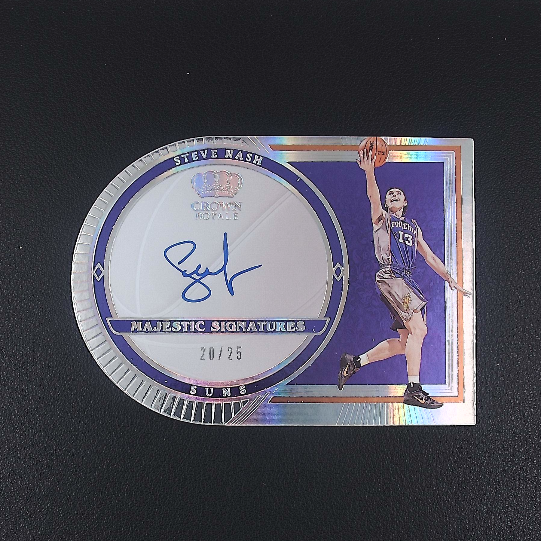 斯蒂夫纳什 25编 皇冠 帕尼尼NBA国宝手提签字球星卡