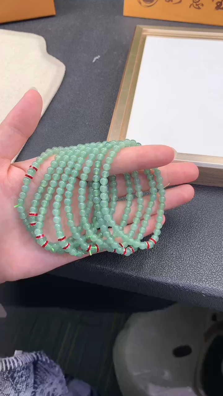 未镶嵌手串翡翠FC449 翡翠手串 多样性发其一