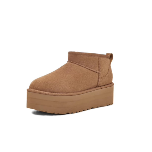 薄底/3/5cm【Mini全新未开封】周冬雨同款桑坡雪地靴牛皮毛一体短靴