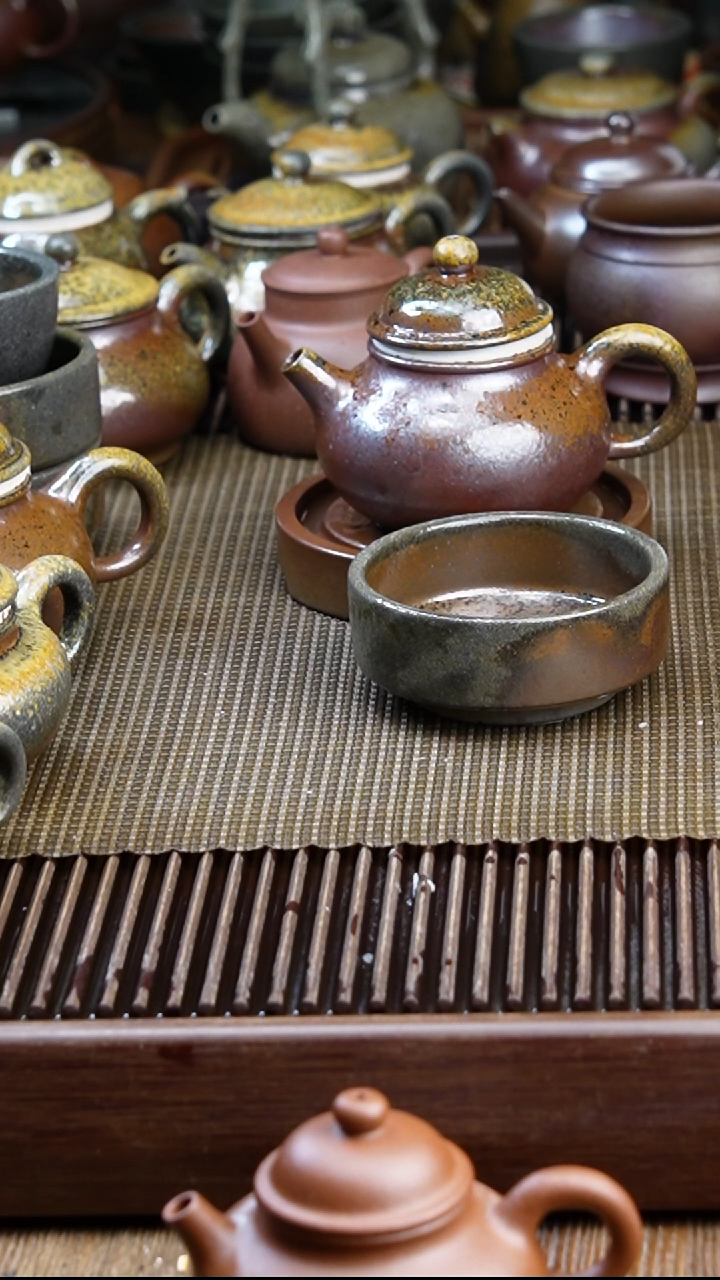 茶壶紫砂小***跑柴烧 容天