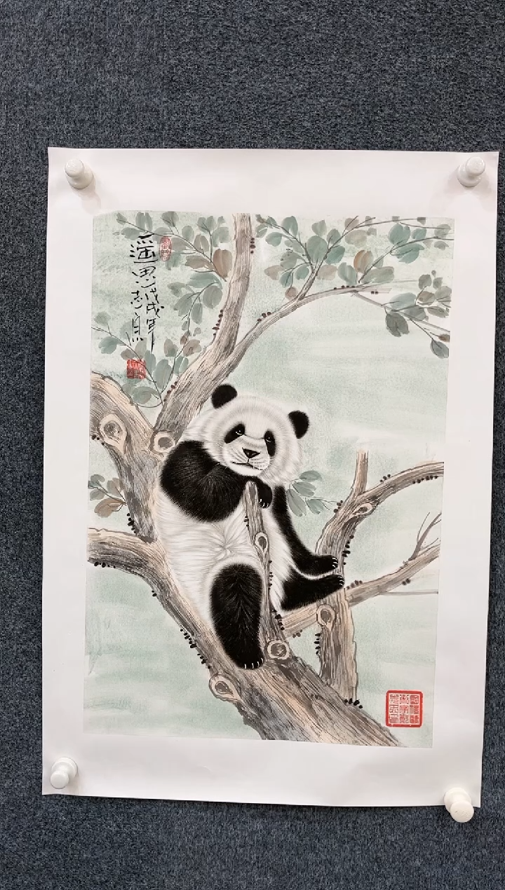 【闪购商品】国画1.13艺术-郑志宗-四尺三开动物-24