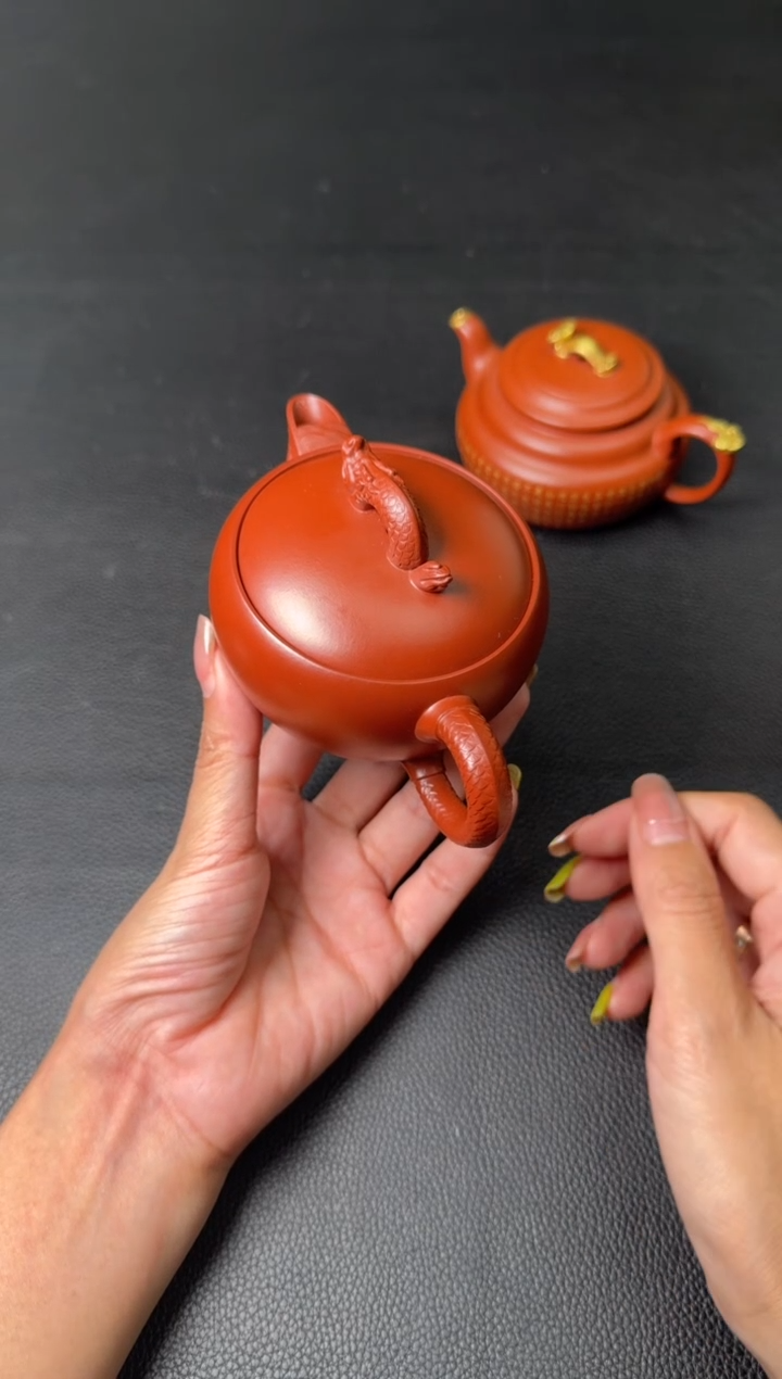 茶壶紫砂蒋振英 原矿大红袍 鱼跃龙门205