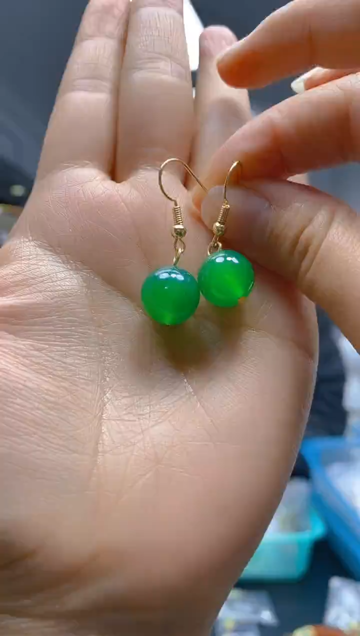 【闪购商品】玛瑙/玉髓耳饰合金052玛瑙饰品