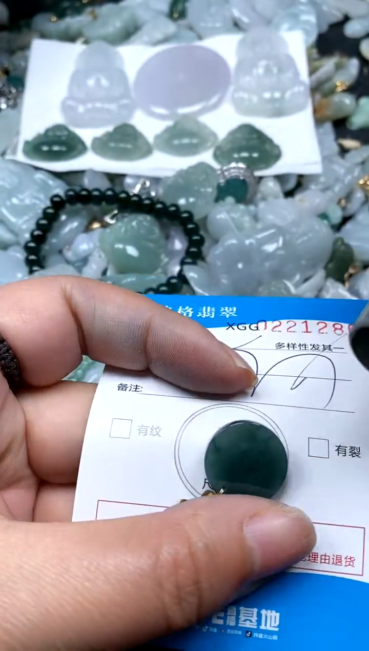 【闪购商品】翡翠颈饰未镶嵌闪购商品0221286