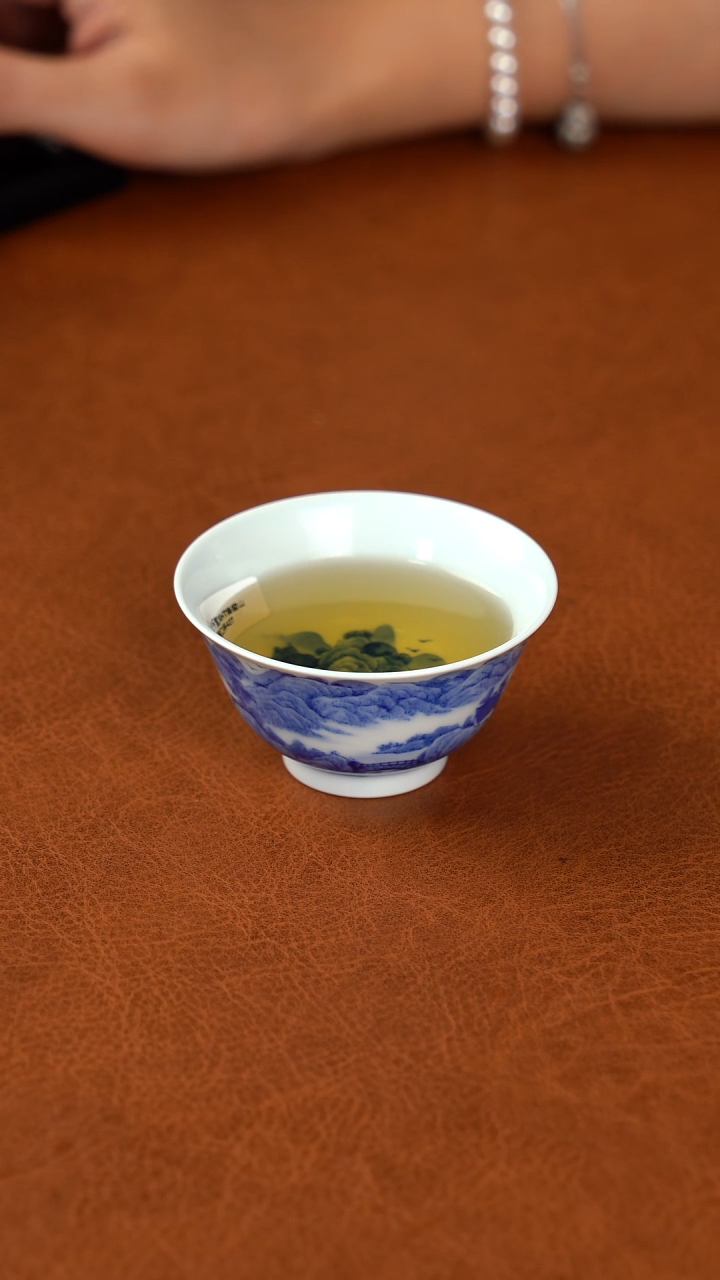 杯子兴怀堂手绘柴窑山水